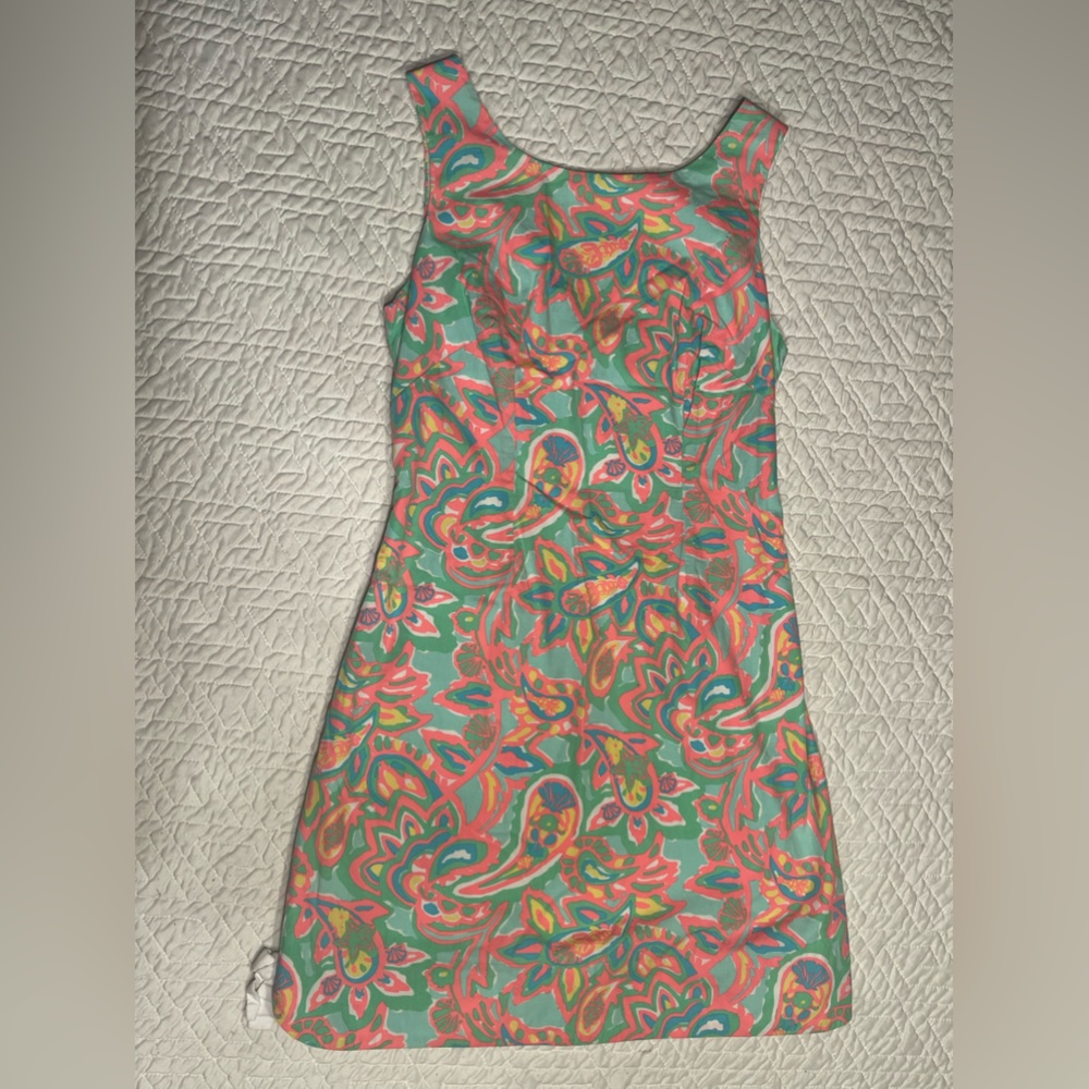 Lilly Pulitzer Paisley Shift Dress Size 0